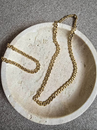 Vintage Givenchy Gold-Plated Chain Link Necklace an Bracelet