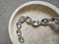 Vintage Nina Ricci Gold & Silver-Tone Rhinestone Beaded Necklace