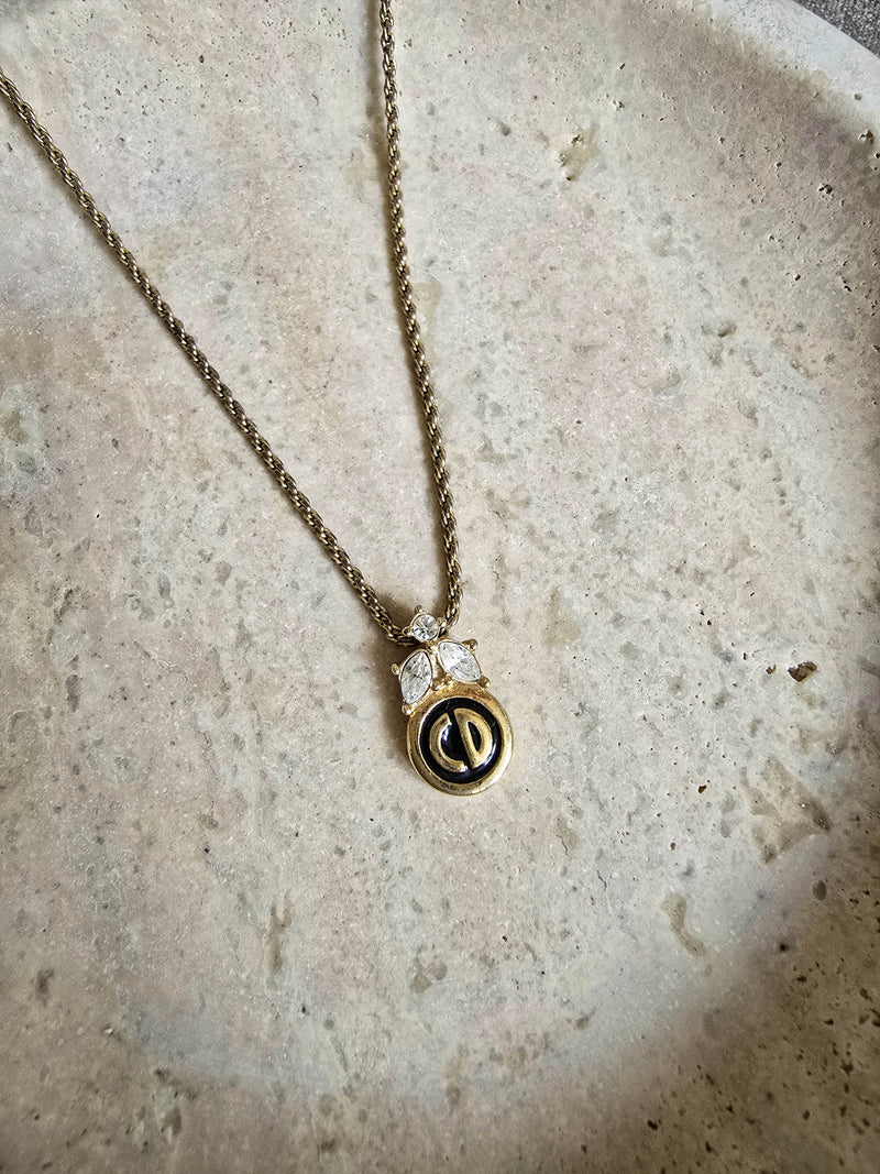 Vintage Dior Mini Pendant Necklace