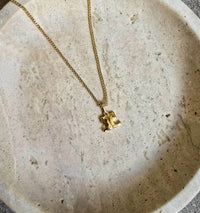 Vintage Courrèges Paris Gold-Plated Sautoir Necklace with Logo Pendant