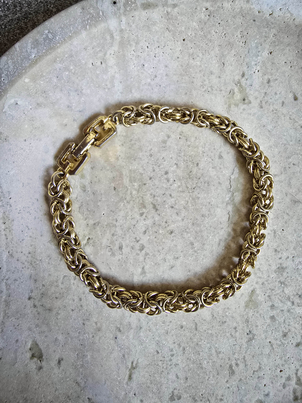 Vintage Givenchy Gold-Tone Rope Chain Bracelet