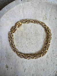 Vintage Givenchy Gold-Tone Rope Chain Bracelet