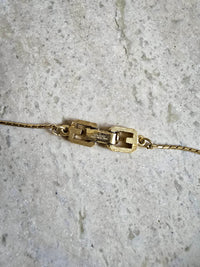 Vintage Givenchy Black Bakelite Pendant Necklace