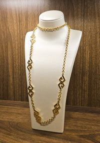 Vintage Givenchy Geometric Sautoir Necklace