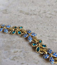 Vintage Swarovski Floral Crystal Necklace