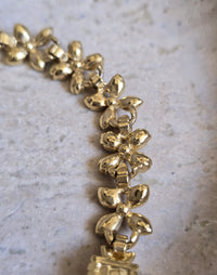 Vintage Swarovski Floral Crystal Necklace