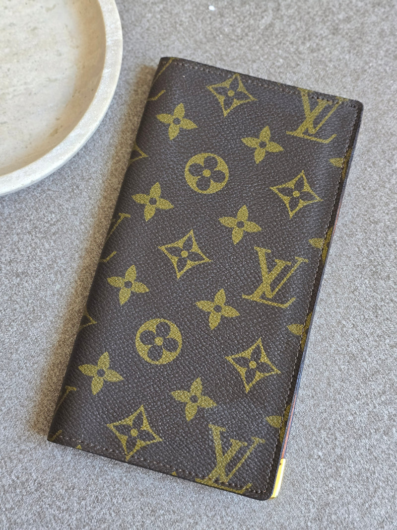 Vintage Louis Vuitton Monogram Coated Canvas Long Wallet
