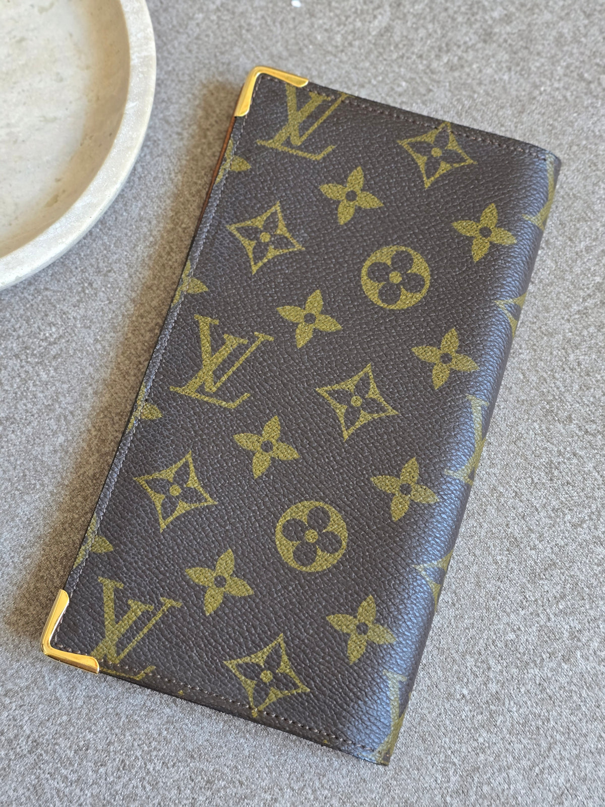 Vintage Louis Vuitton Monogram Coated Canvas Long Wallet