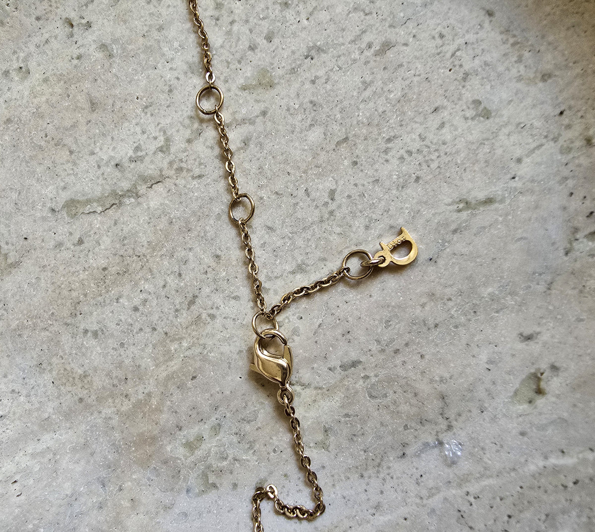 Vintage Dior Gold-Plated Butterfly Necklace
