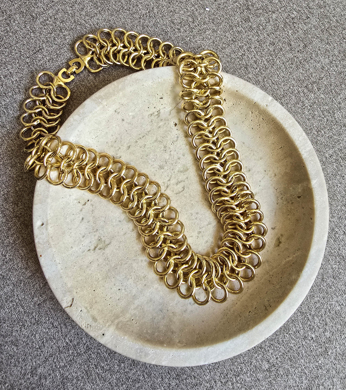 Vintage Dior Gold-Plated Multi Link Necklace