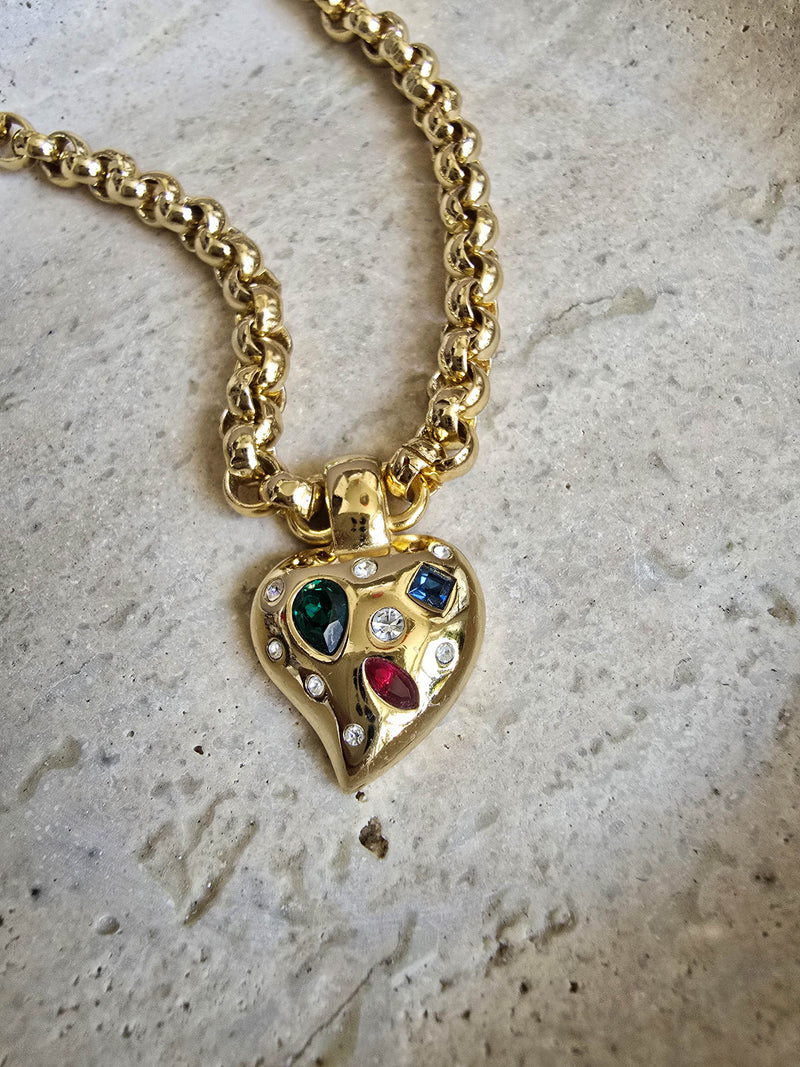 Vintage Grossé Heart Necklace