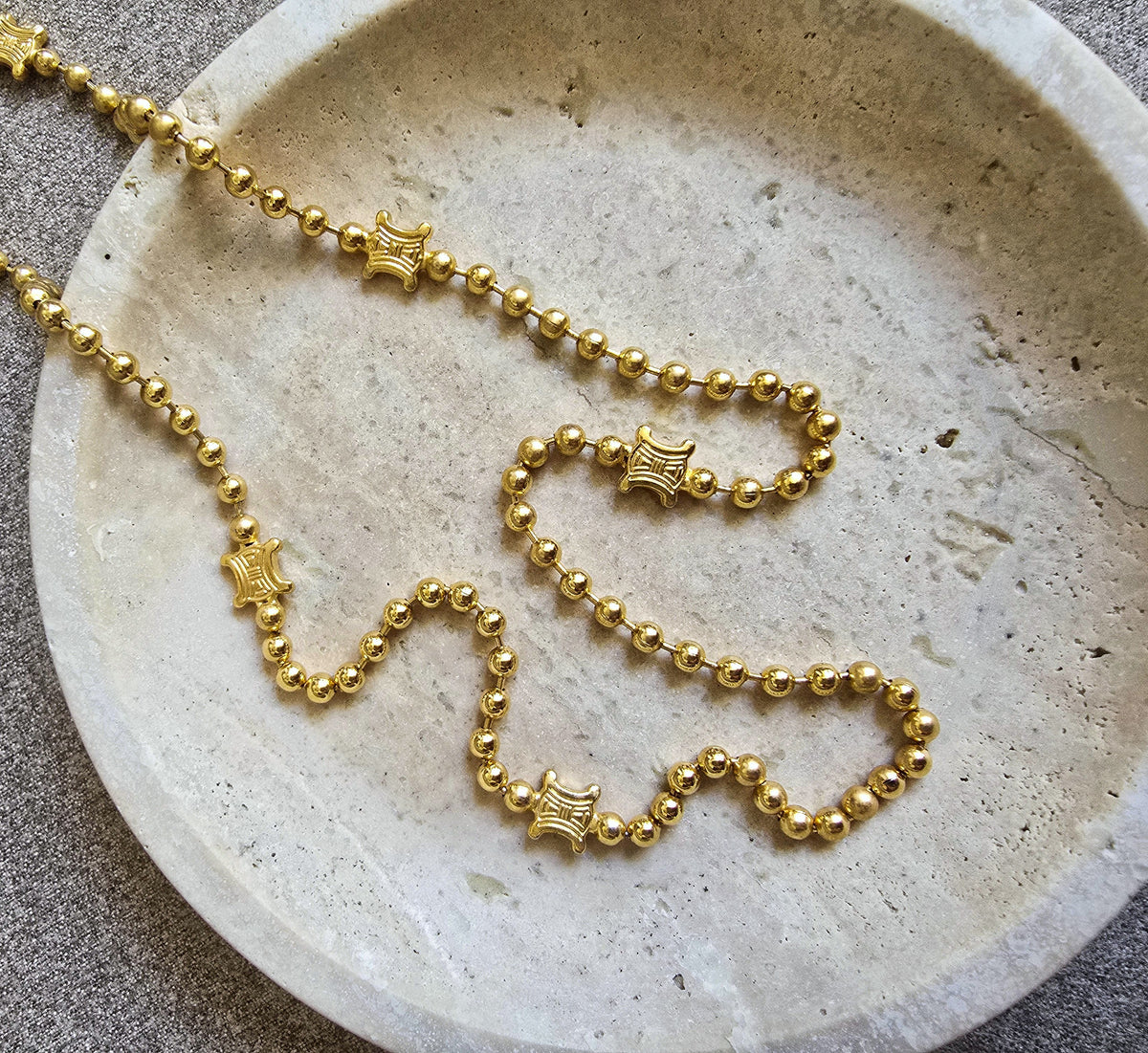 Celine Vintage Triomphe Sautoir Necklace