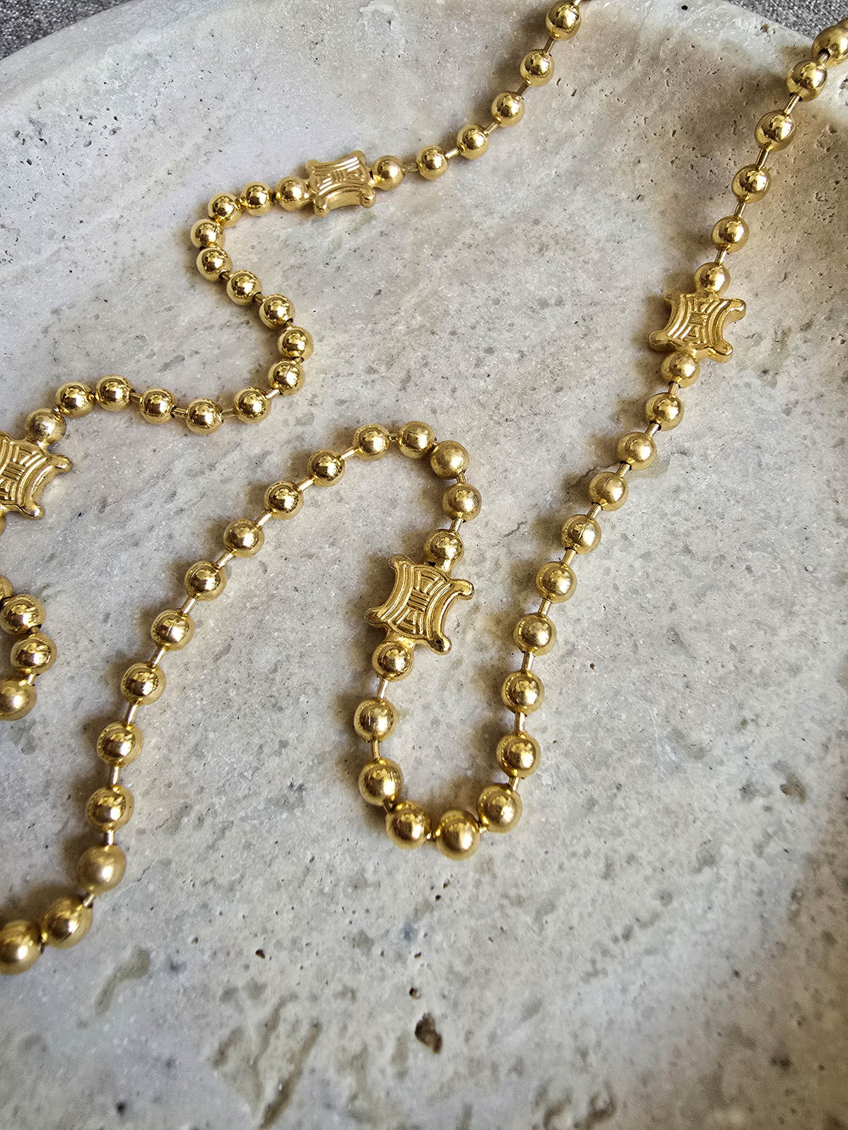 Celine Vintage Triomphe Sautoir Necklace