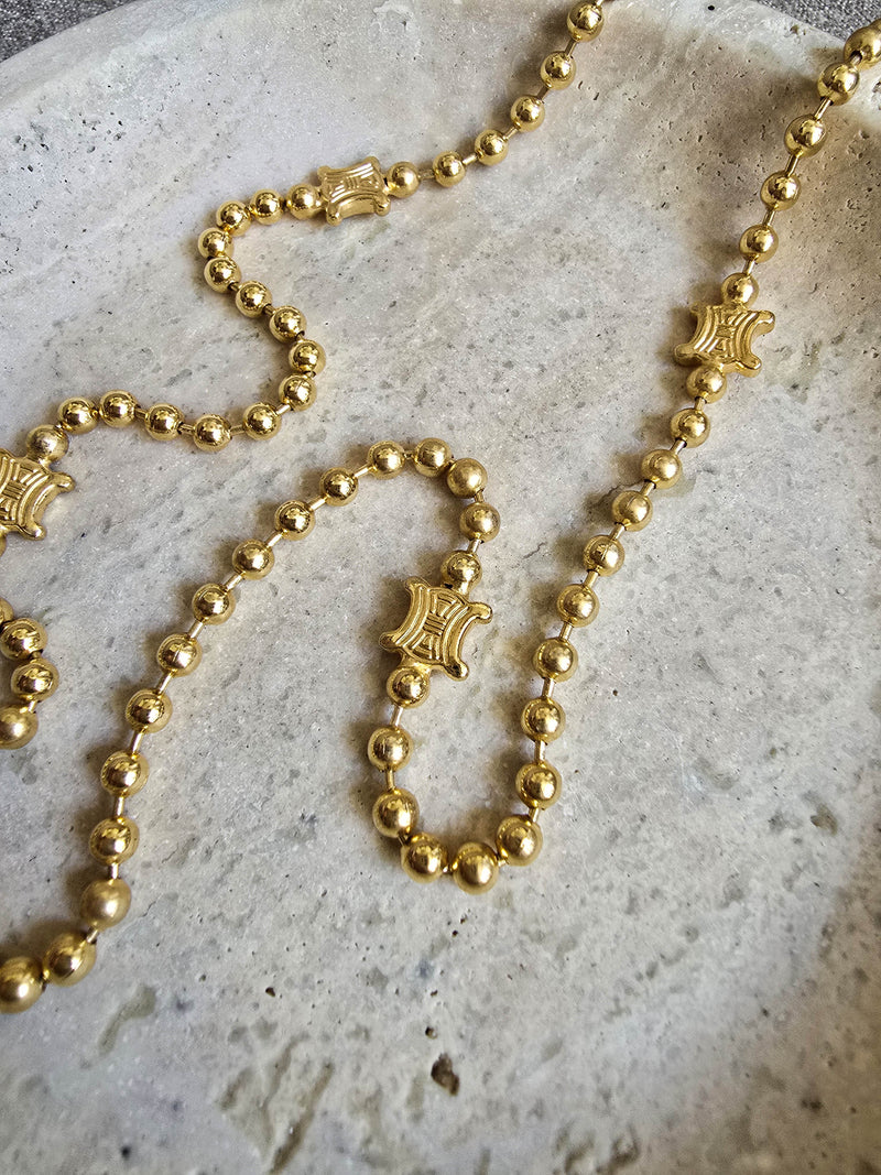 Celine Vintage Triomphe Sautoir Necklace