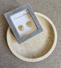 Vintage Dior Heart Clip-On Earrings