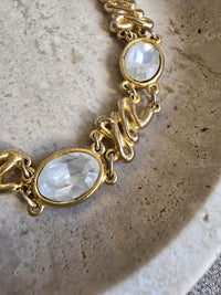 Vintage Sonia Rykiel Gold-Tone and Crystal Necklace
