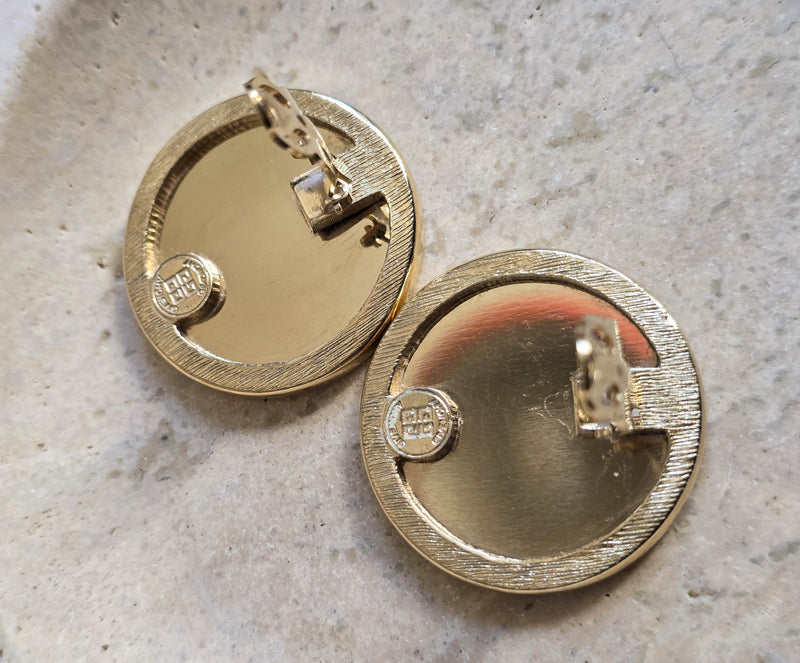 Vintage Givenchy Gold-Plated Clip-On Earrings