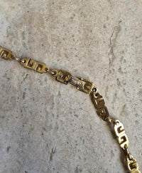 Vintage Givenchy Gold-Plated GG Motif Sautoir Necklace