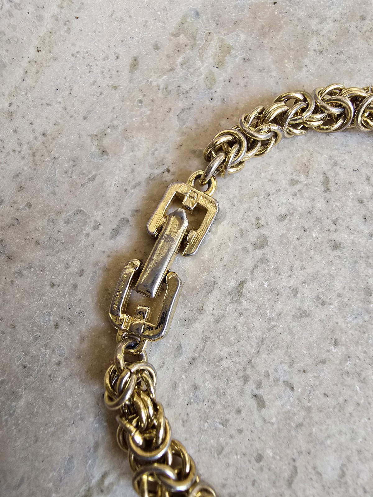 Vintage Givenchy Gold-Tone Rope Chain Bracelet