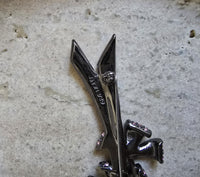 Givenchy Bow Brooch – Pink and Red Rhinestone Ribbon