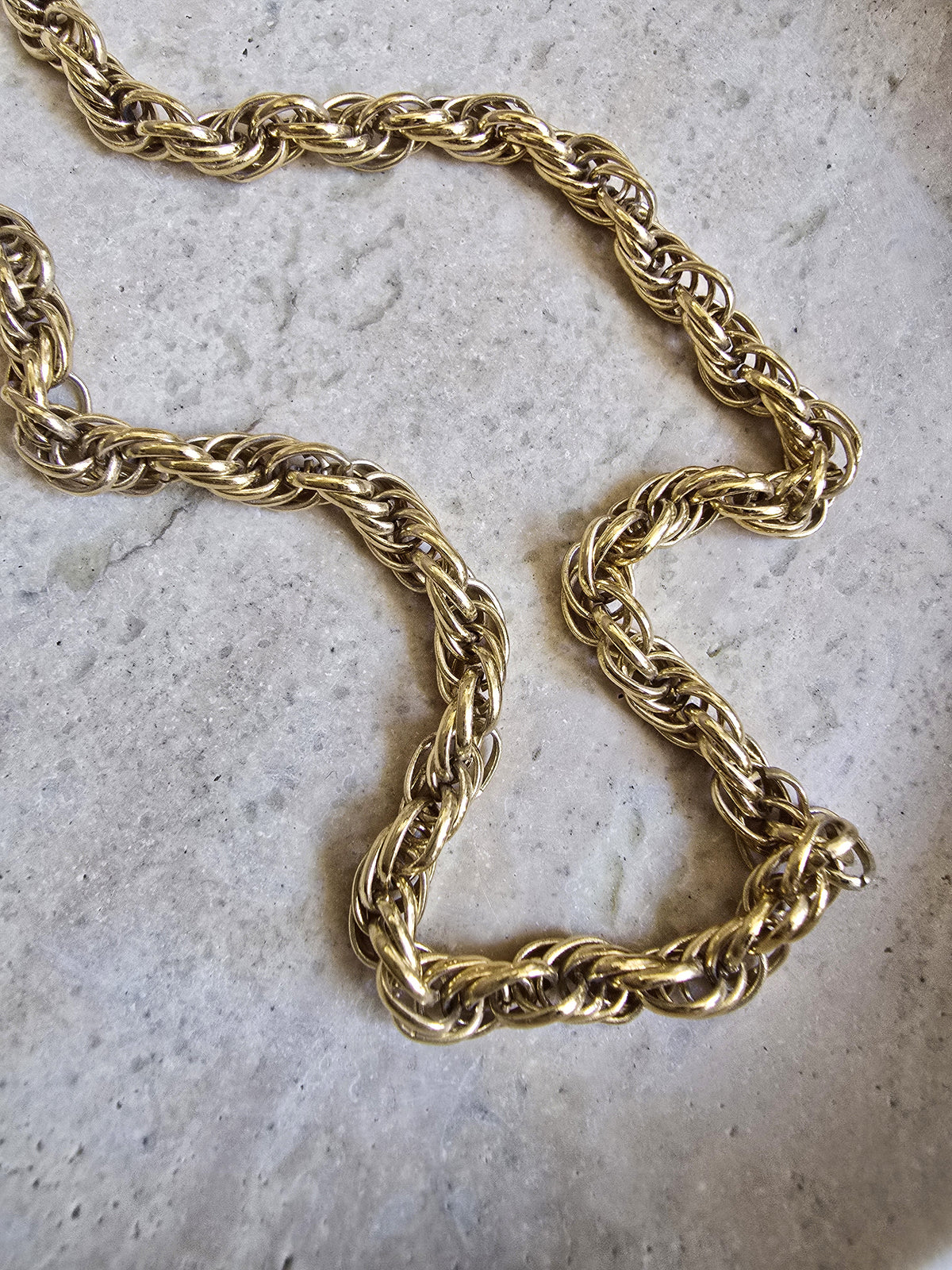 Vintage Givenchy Gold-Tone Rope Chain Necklace