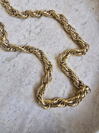 Vintage Givenchy Gold-Tone Rope Chain Necklace
