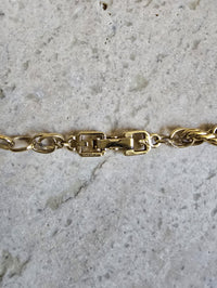 Vintage Givenchy Gold-Tone Rope Chain Necklace