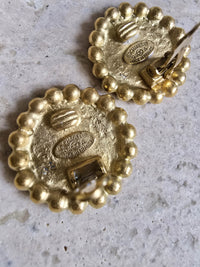 Chanel 1994 Gold-Plated Pearl Clip-On Earrings