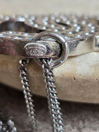 Chanel 2005 XL Silver CC Pendant Necklace