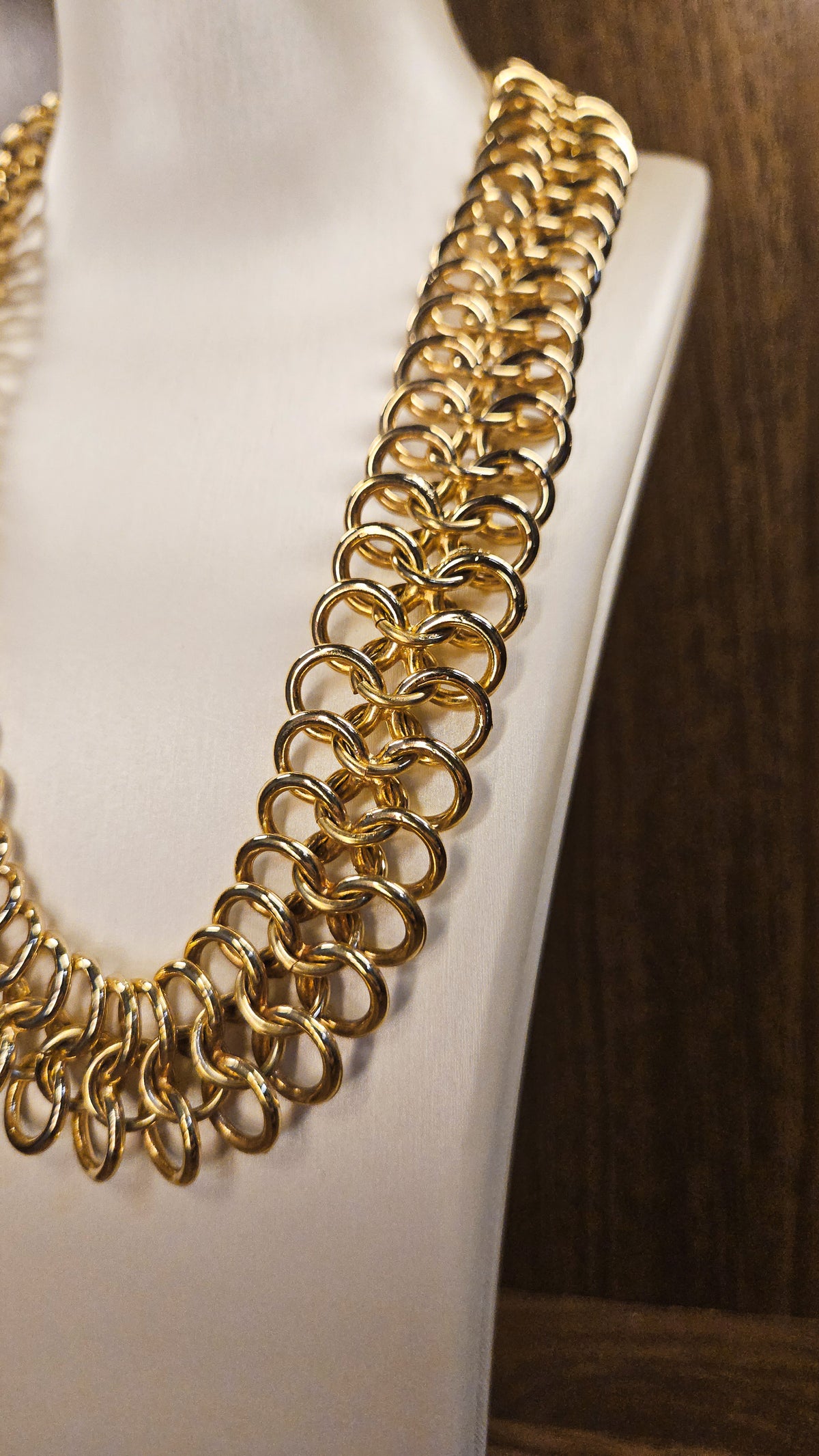 Vintage Dior Gold-Plated Multi Link Necklace
