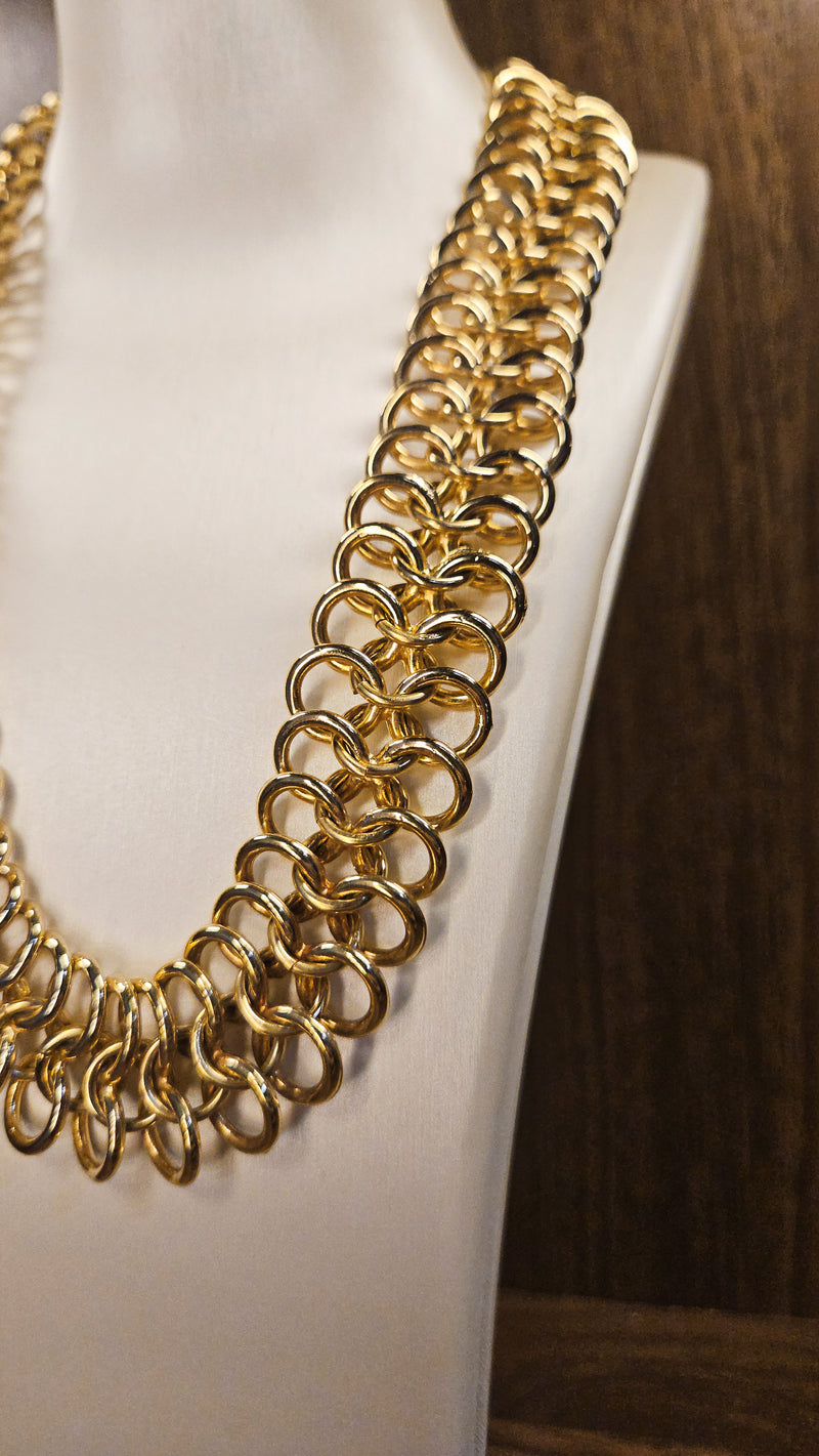 Vintage Dior Gold-Plated Multi Link Necklace