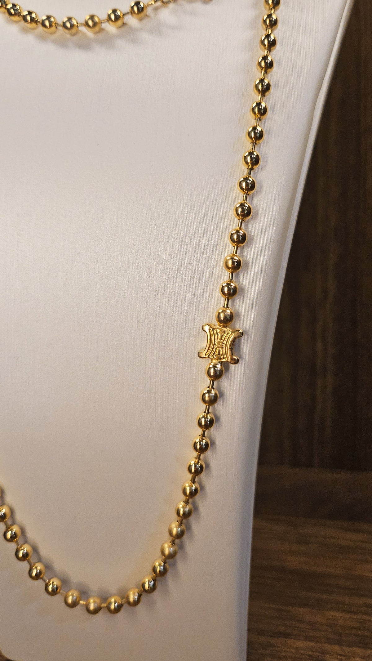 Celine Vintage Triomphe Sautoir Necklace