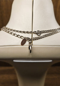 Chanel 2006 Silver-Tone XL CC Pendant Necklace