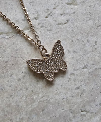 Vintage Dior Gold-Plated Butterfly Necklace