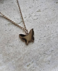 Vintage Dior Gold-Plated Butterfly Necklace