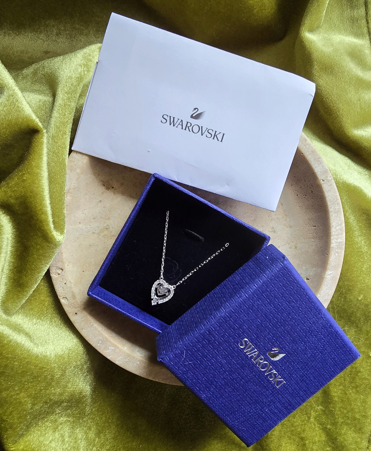 Swarovski Minimalist Heart Pendant Necklace