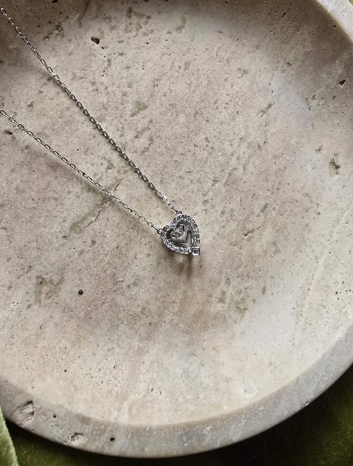 Swarovski Minimalist Heart Pendant Necklace