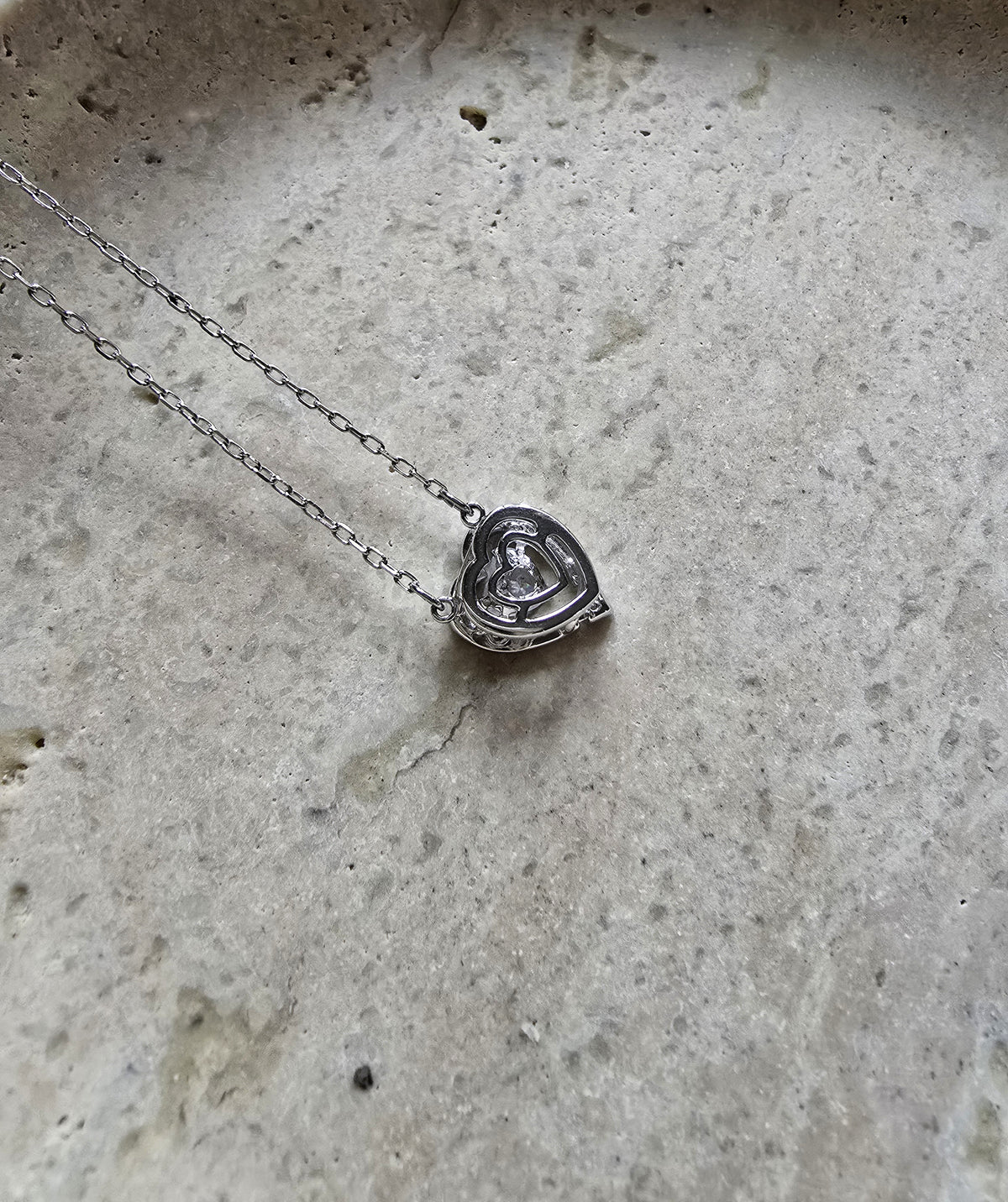 Swarovski Minimalist Heart Pendant Necklace