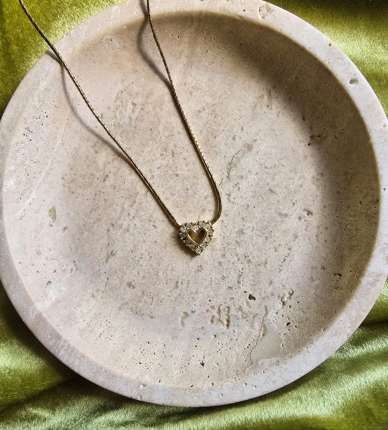 Christian Dior Heart Pendant Necklace