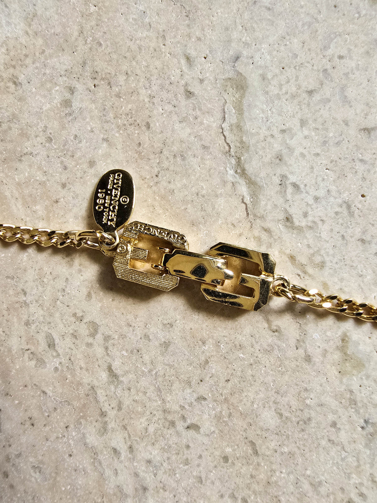 Givenchy G Red Enamel Sautoir Necklace
