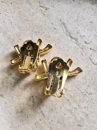 YSL Heart Logo Clip-On Earrings