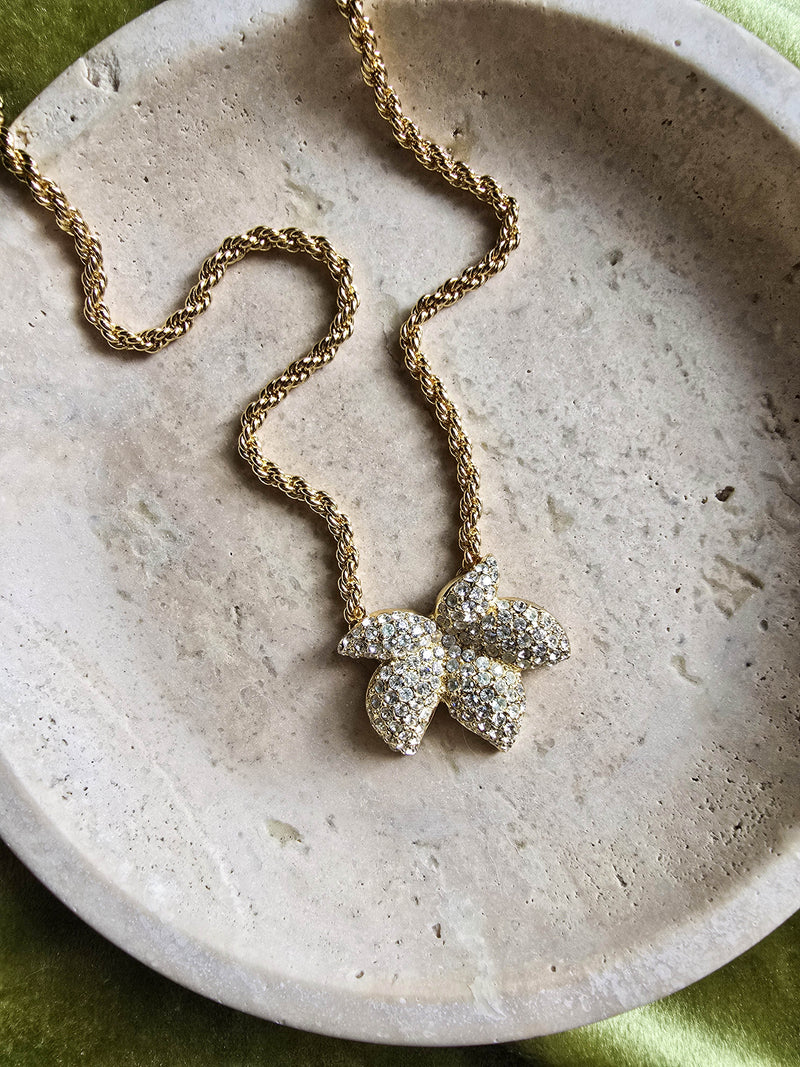 Givenchy 1980s Leaf Necklace