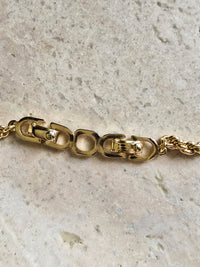 Givenchy 1980s Leaf Necklace