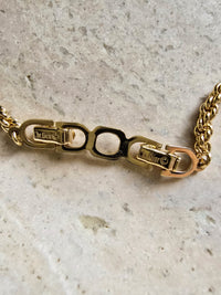 Givenchy 1980s Leaf Necklace