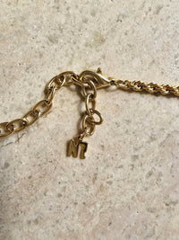 Nina Ricci Square Crystal Pendant Necklace