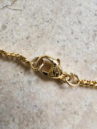 Swarovski Vintage Crystal Padlock & Key Sautoir Necklace