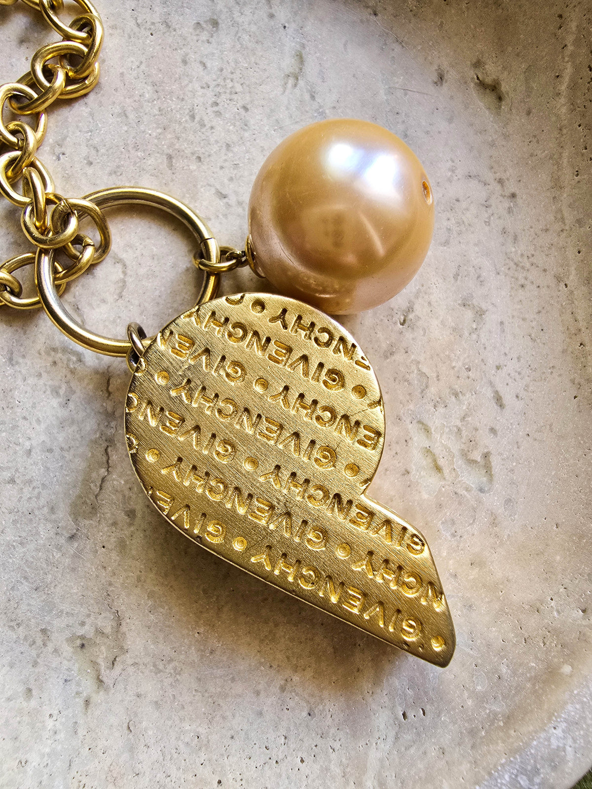 Givenchy Sautoir Necklace with XL Whistle & Pearl Pendant