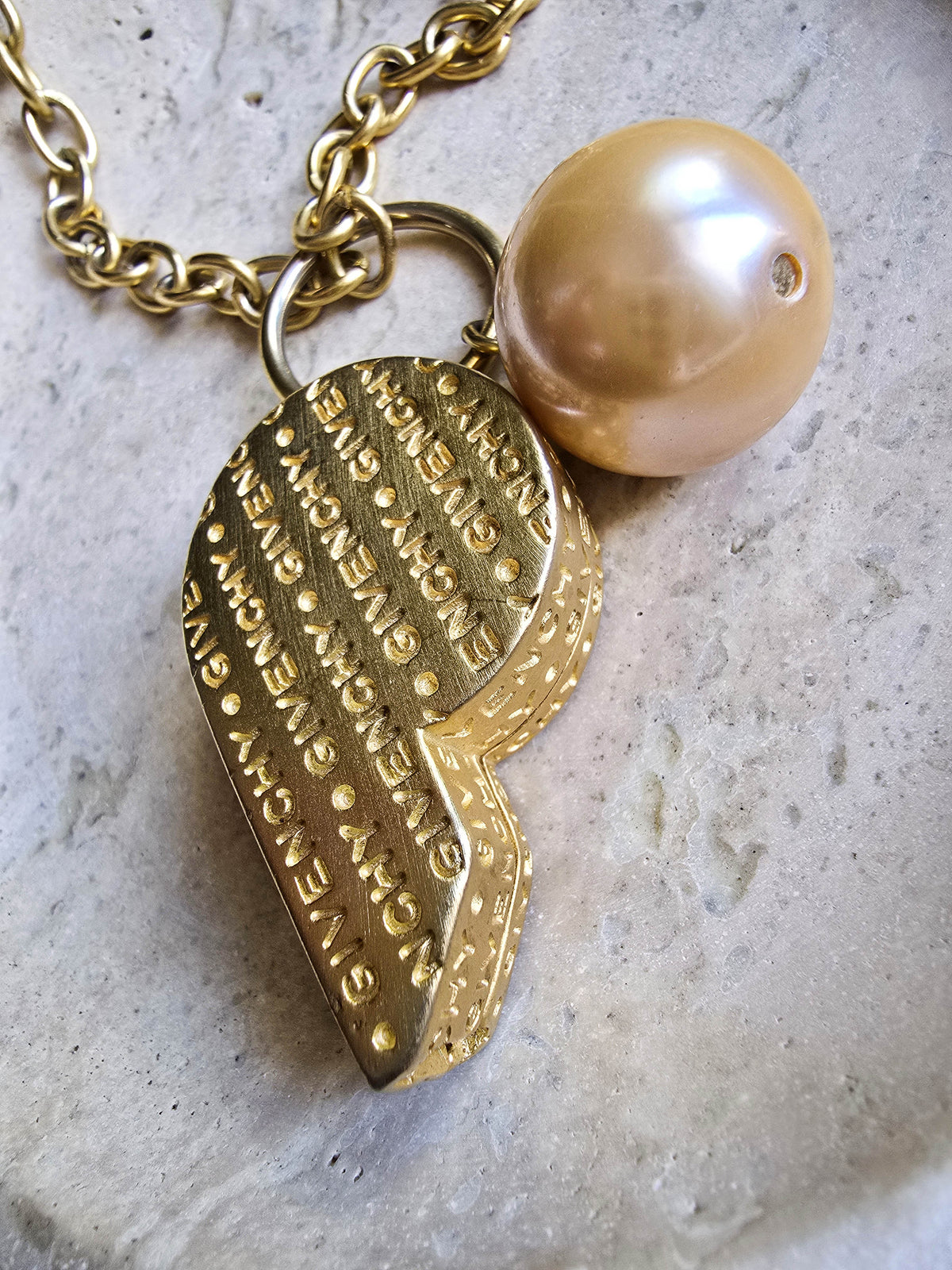 Givenchy Sautoir Necklace with XL Whistle & Pearl Pendant