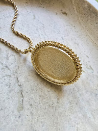 Christian Dior Gold-Plated Necklace with Pearl Pendant
