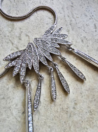 Christian Dior Art Deco Silver-Tone Necklace